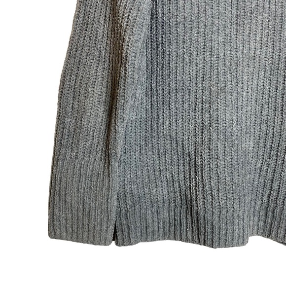 Lucky Brand Chenille V Neck Chunky Knit Raglan Long Sleeve Sweater Blue Small S - Picture 8 of 14